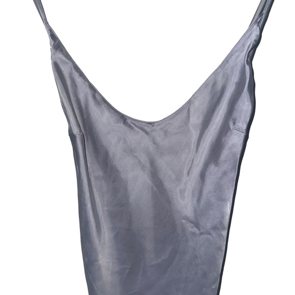 VICTORIA'S SECRET LIGHT PURPLE LILAC SILK LONG SLIP DRESS US XS LUXE SHEEN CUPRO - Picture 2 of 12